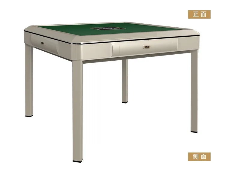 Automatic Foldable Roller Coaster Mahjong Table Red Wood Mahjong Majing