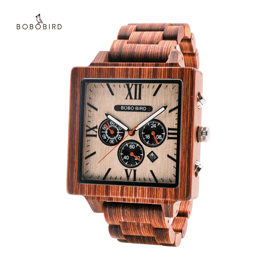 

Fashion mens watches custom logo brand classic style mens wooden watch bobobird brand dial wooden watches for men