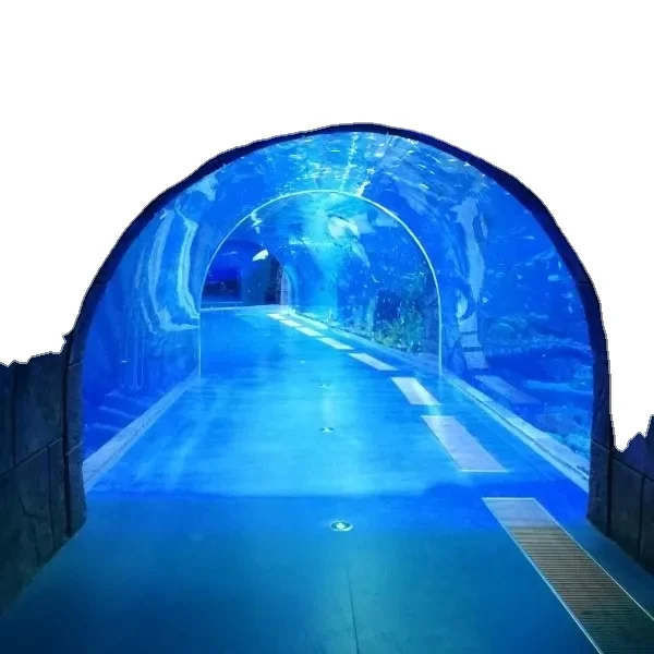 

Large underwater acrylic glass tunnel for aquarium, Clear