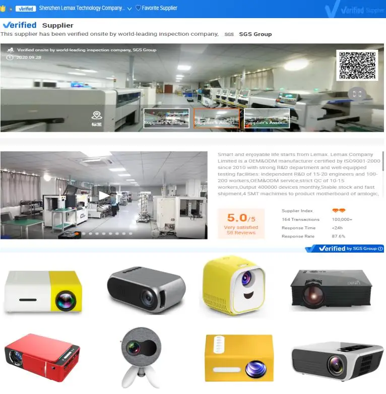 projector manufacturing companies