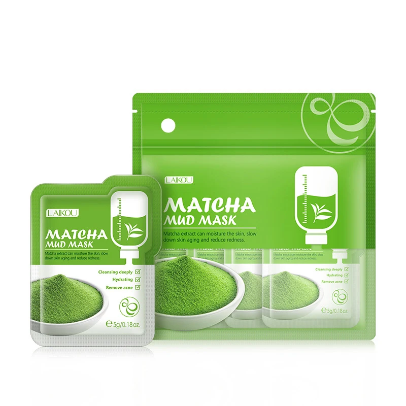 

Matcha Mud Mask Nature Fruit Deep Cleaning Facial Mask Facial Blackhead Remover