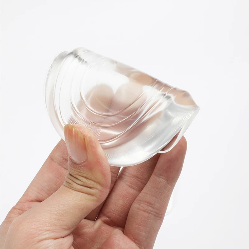 

women shock proof clear silicone gel invisible hight increase insole height cushion