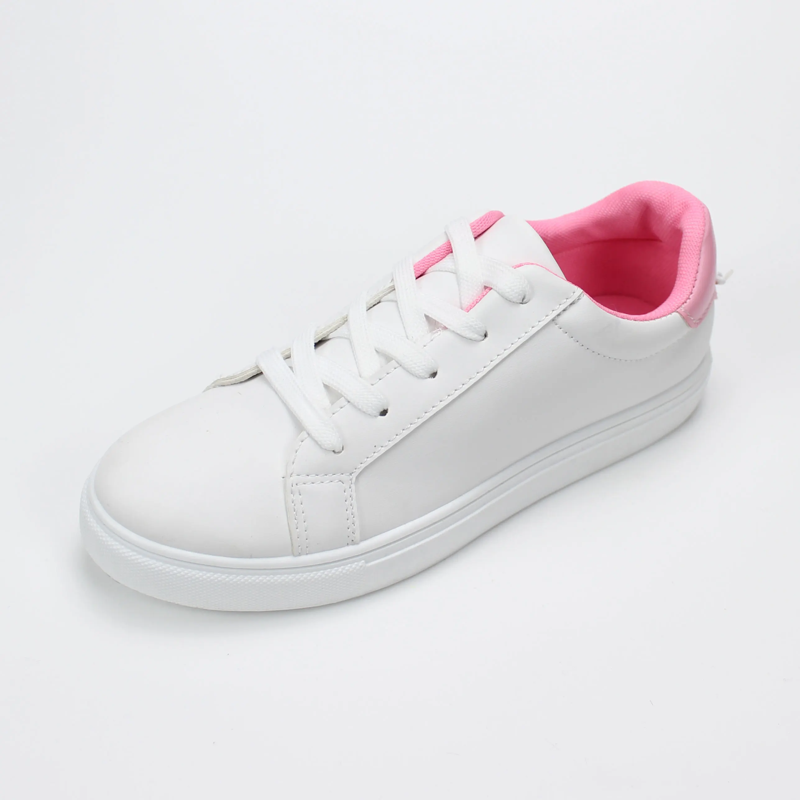 
white pu upper with different lining color sport Sneakers Women Outdoor Sports Fitness Shoes Casual Sport Women Shoes promotion 