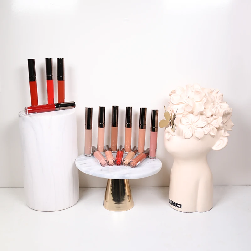 

wholesale lipstick vendor makeup private label glitter vegan matte liquid lipstick, Muiti-color