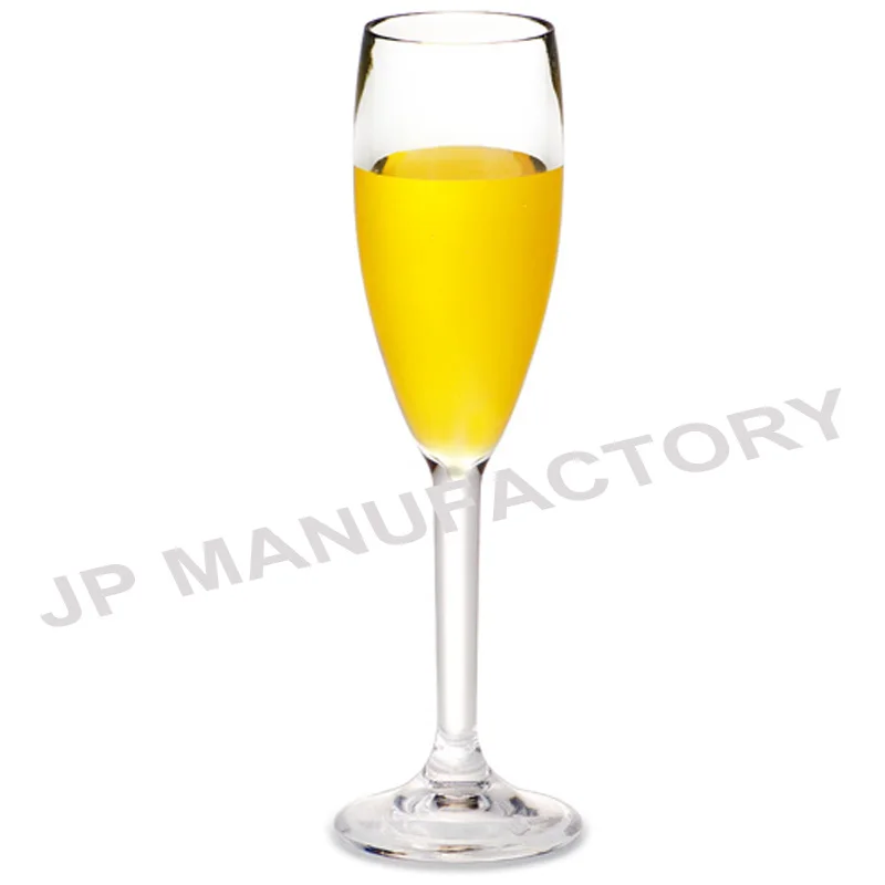 

150ml reusable unbreakable champagne wine glass 5oz plastic champagne flutes, Customized color acceptable