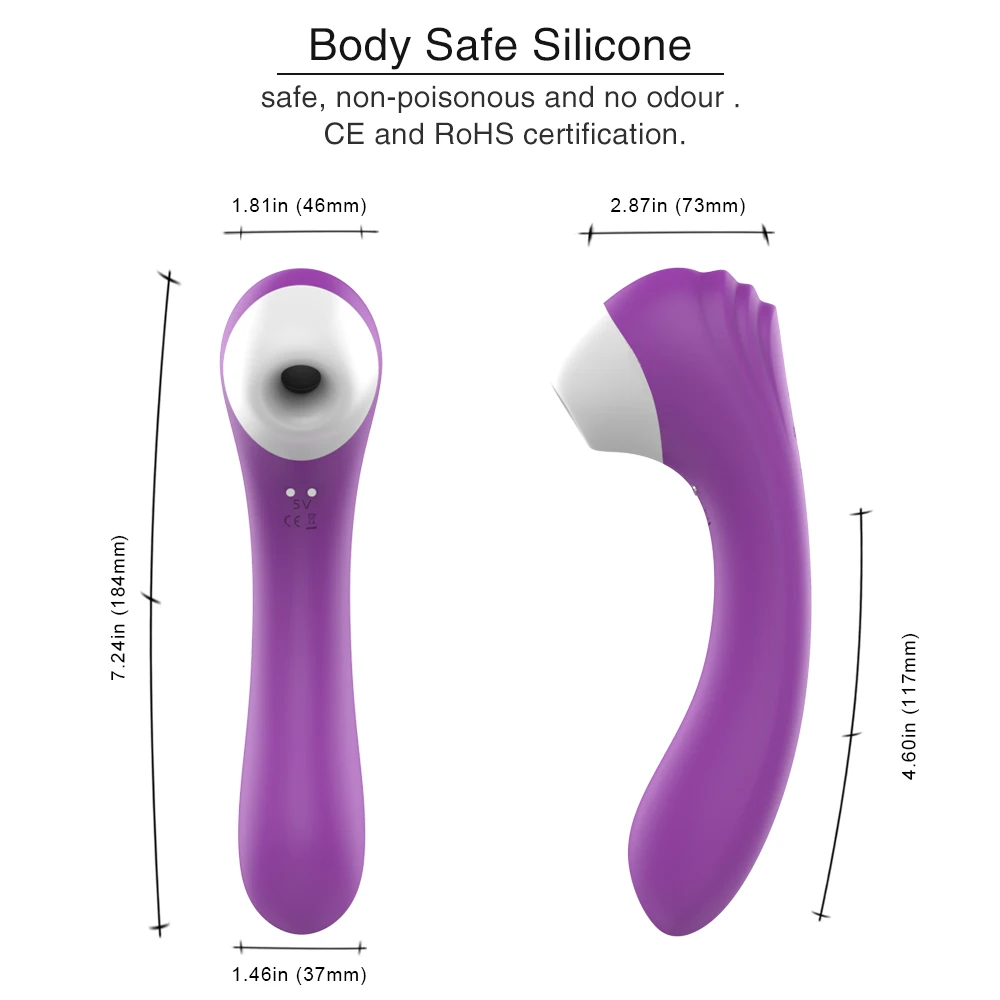 2 In 1 G Spot Sex Toys for Woman Powerful dildo Vibrator Vibrator Clitoris Nipple Sucker Clit Sucker Clitoris Sucke adult toys