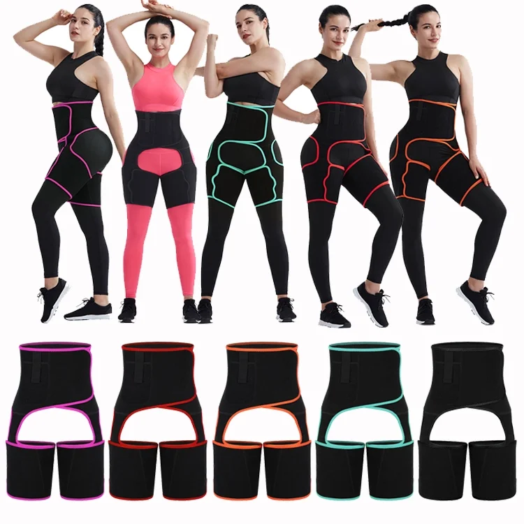 
Custom Logo Neoprene Tummy Control Thigh Trainer Wraps Waist Shaper Workout Thigh Shaper Booty Sculptor 