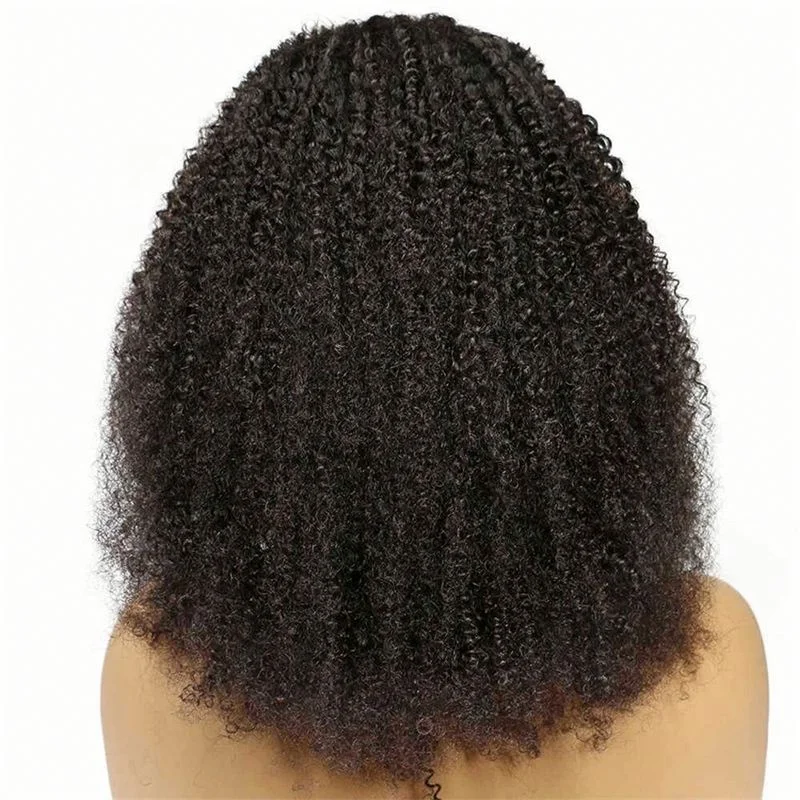 

Afro Wild-curl Up Black Wigs Medium Long Curly Hair Women's Headgear Wig