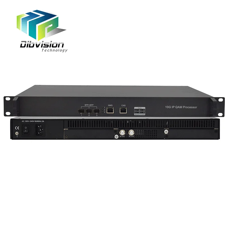 

cable tv headend 10G IP in 64QAM digital modulator build in MUX&6 CAS