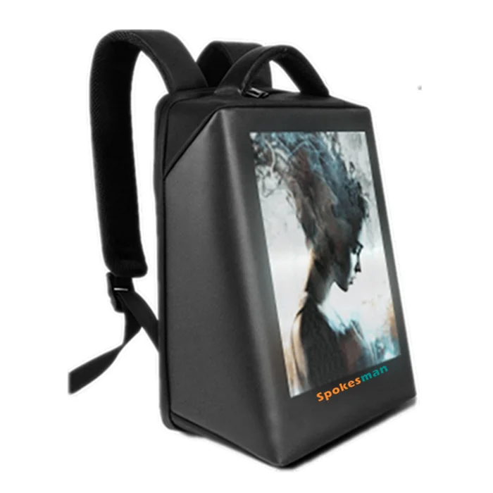 

Waterproof Smart LED Screen Dynamic Backpack DIY Light City Backpack