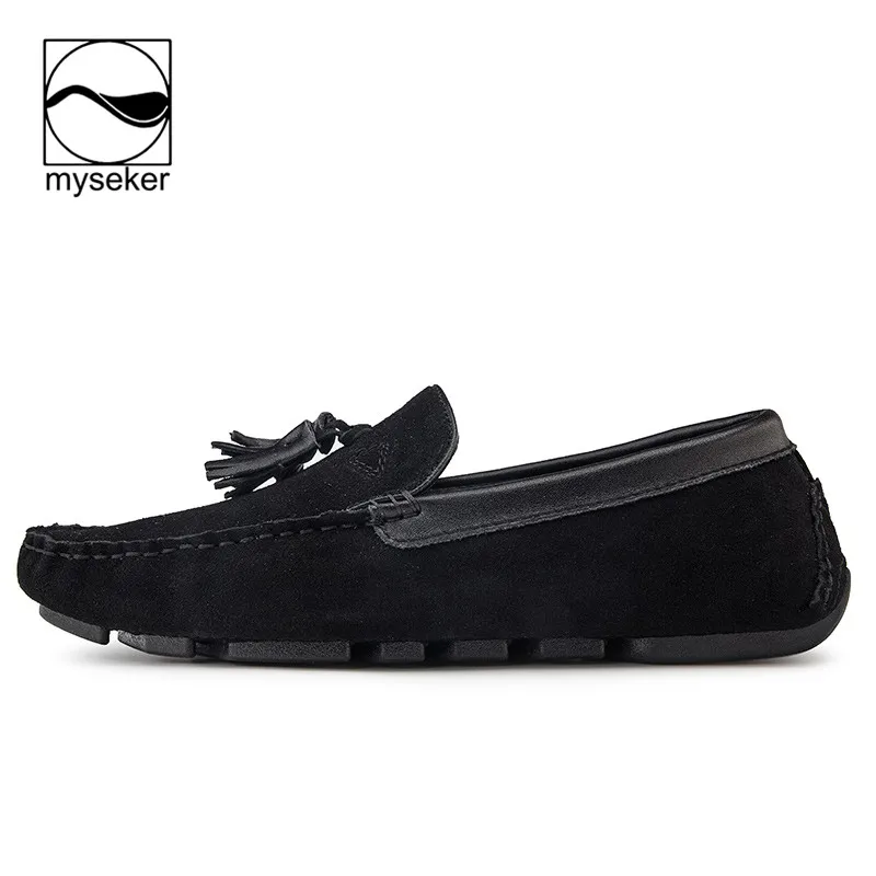 

Men'S Leather Tassel Loafer Moccasins Fashion Men Drive Loafers Shinny Shoes For New Styles Height Increase Bandana Combo Boot