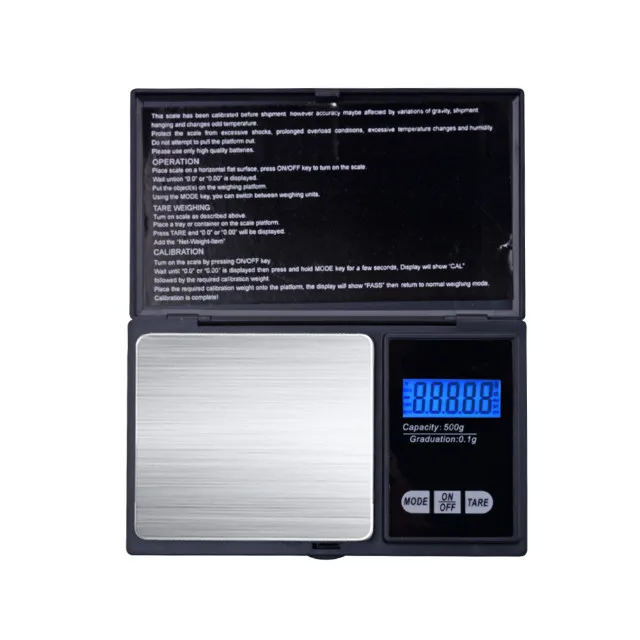 

1000g/0.1g LCD Digital Electronic Pocket Scale Jewelry Gold Gram Balance Weight Scale portable smart