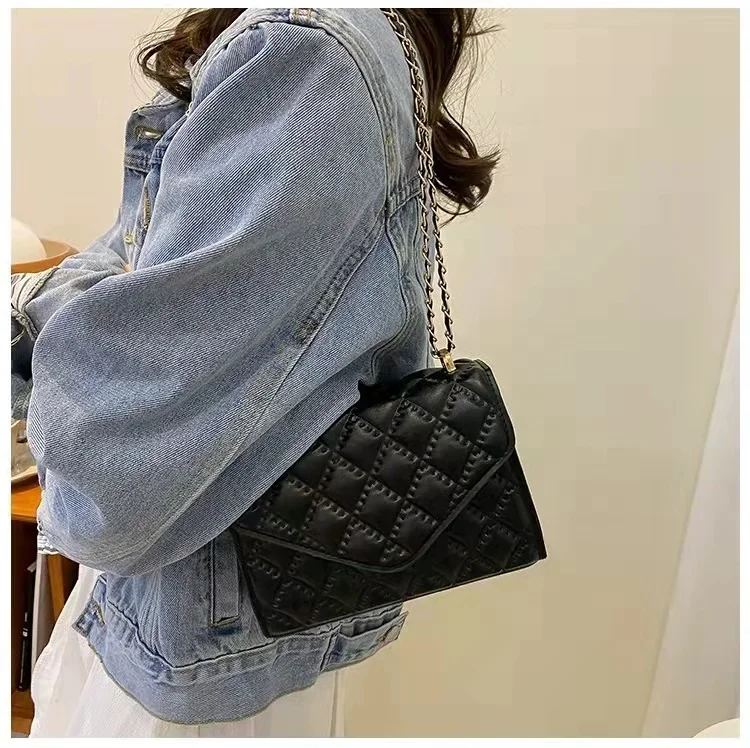 

Women's bag PU leather Plaid bag women's handbag women's classic bag