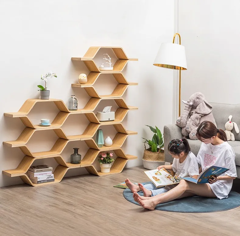 Style Modern Minimalist Wall Shelf Living Room Bedroom Wall Decoration Storage Consolidation Wall Shelf