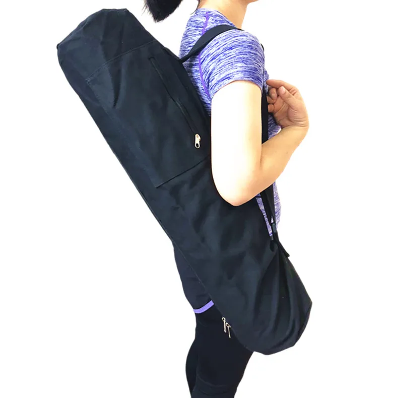 

Canvas Tote Duffle Sling Carrier Travel Wholesale Yoga Mat Bag, Customized color