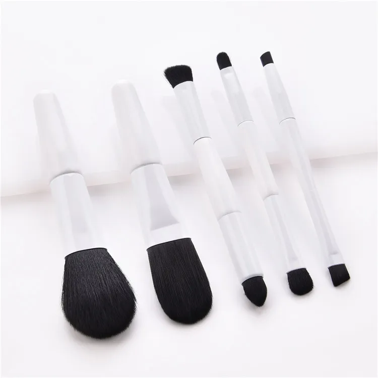 Travel Size Makeup Brushes 5 Piece Mini Portable Makeup Brush Set Small