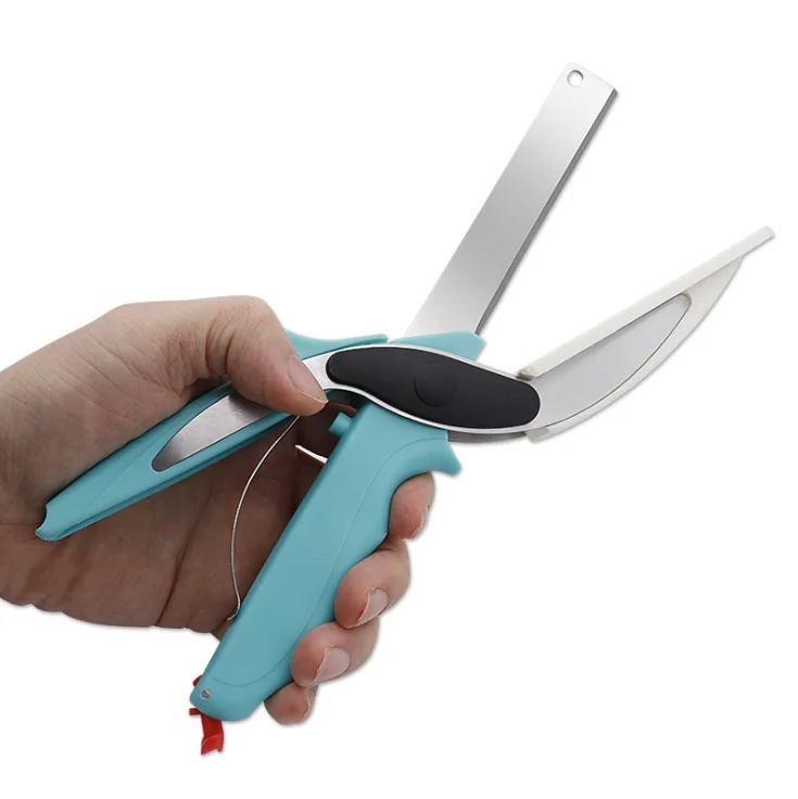 

Clever Food Chopper 2-in-1 Multi-Function Smart Meat Scissors Vegetable Cutter with Cutting Board Kitchen Shears