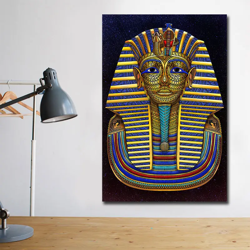 SXXRZA Impresiones de imágenes 70x90cm Carteles sin Marco e Impresiones pirámide del Desierto Egipcio Lienzo Pintura Arte de Pared para Sala de Estar Decorativa para el hogar 