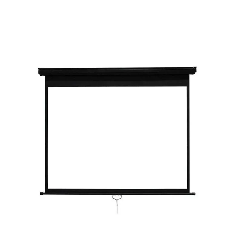 Wall Mount Matte White Manual Projector Screen 120 Reflective