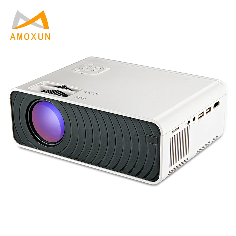 

Amoxun Portable Led Video Projector 4K HD 1080P Smart LCD Mini Projector For Mobile Phone 4G