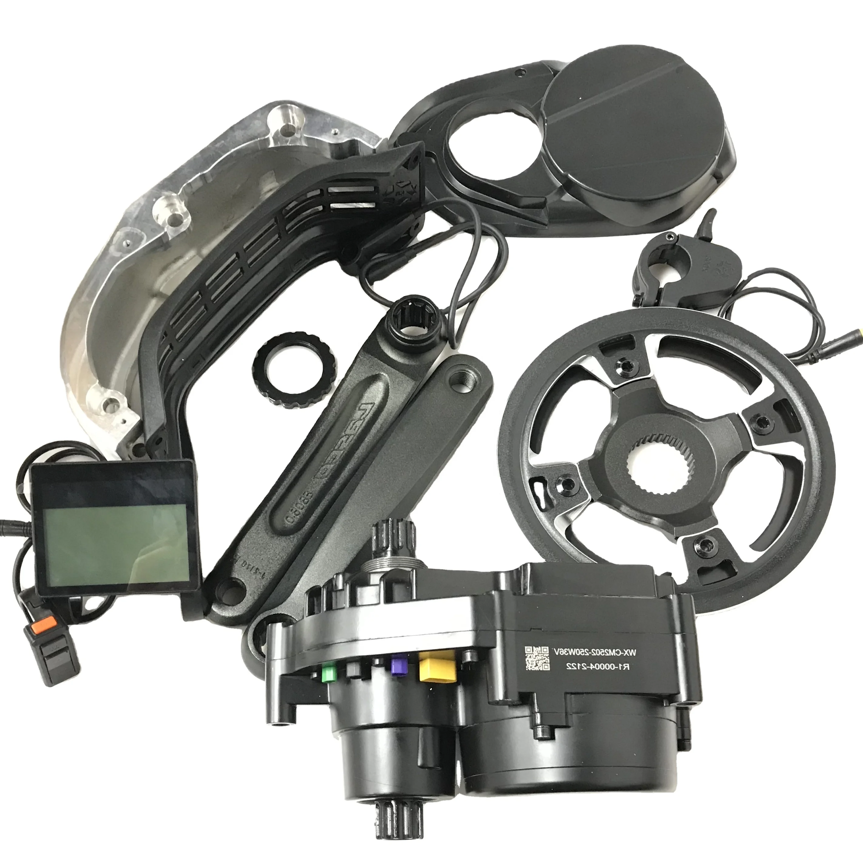 

China Wuxing CE brushless noiseless electric bike accessory central mounted motor kits ebike mid drive motor
