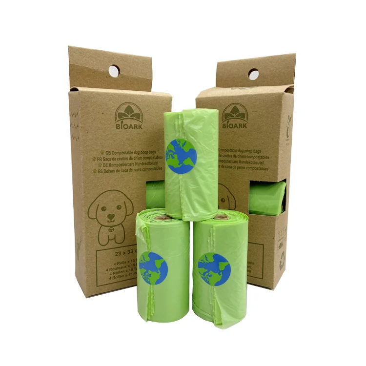 

Drop Shipping Kitchen Biodegradable Dog Waste Bag Pet Poop Bags Cornstarch With Good Quality Wholesale Online, Green