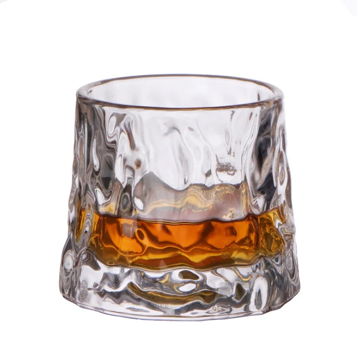 

2021 new glasses diamond custom logo whiskey glass designer whiskey glass round whiskey glass, Clear