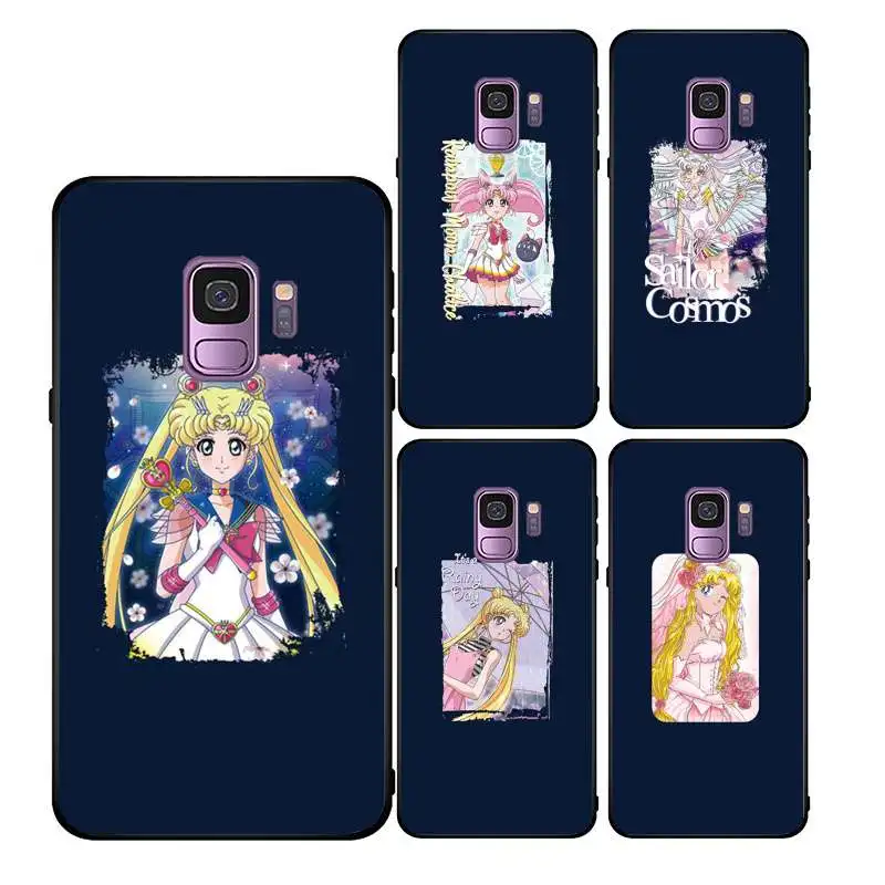 

Funny sailor moon usagi tsukino black tpu phone case for Samsung