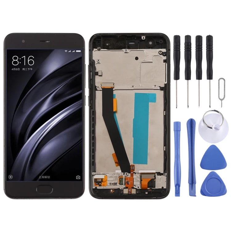 

Factory Price wholesale Black Display Replacement for Xiaomi Mi 6 Phone LCD Screen and Digitizer Full Assembly with Frame