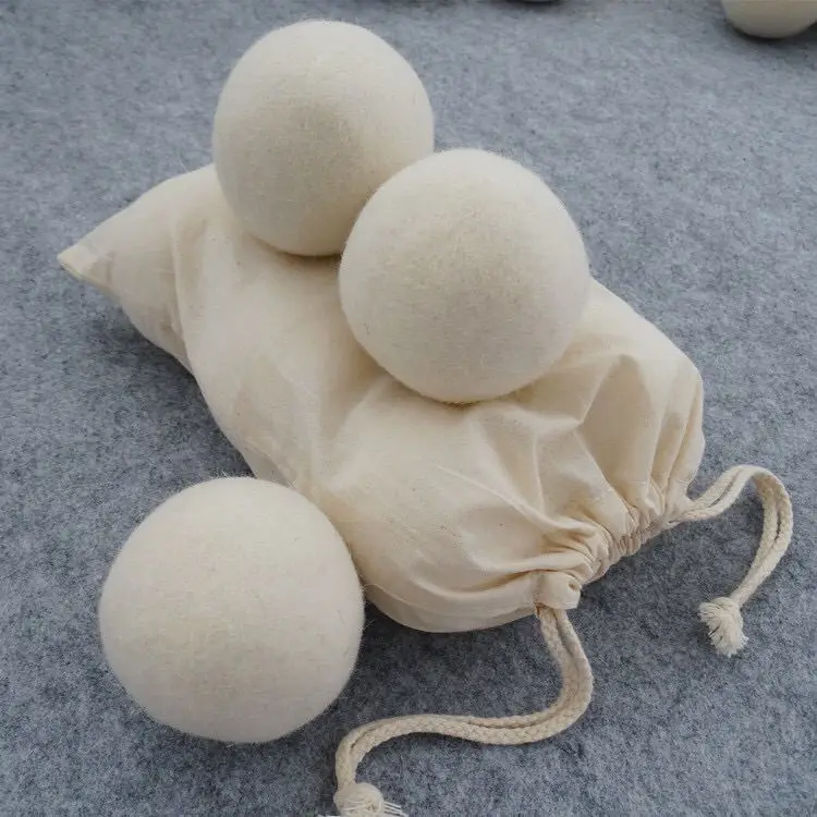 

100% New Zealand White 7 cm laundry wool dryer ball