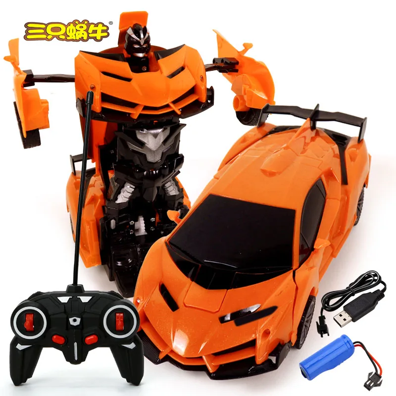 
1:16 LED rc Deformation Robot remote control car Transformation robot car toys for child 