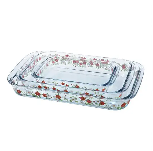 

Oven safe glass cookware borosilicate glass baking dishes plate