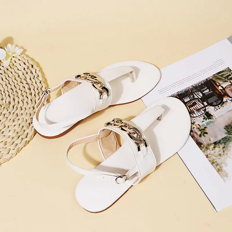 

2021 new sexy summer Large size women's shoes new arrivals flat Slippers