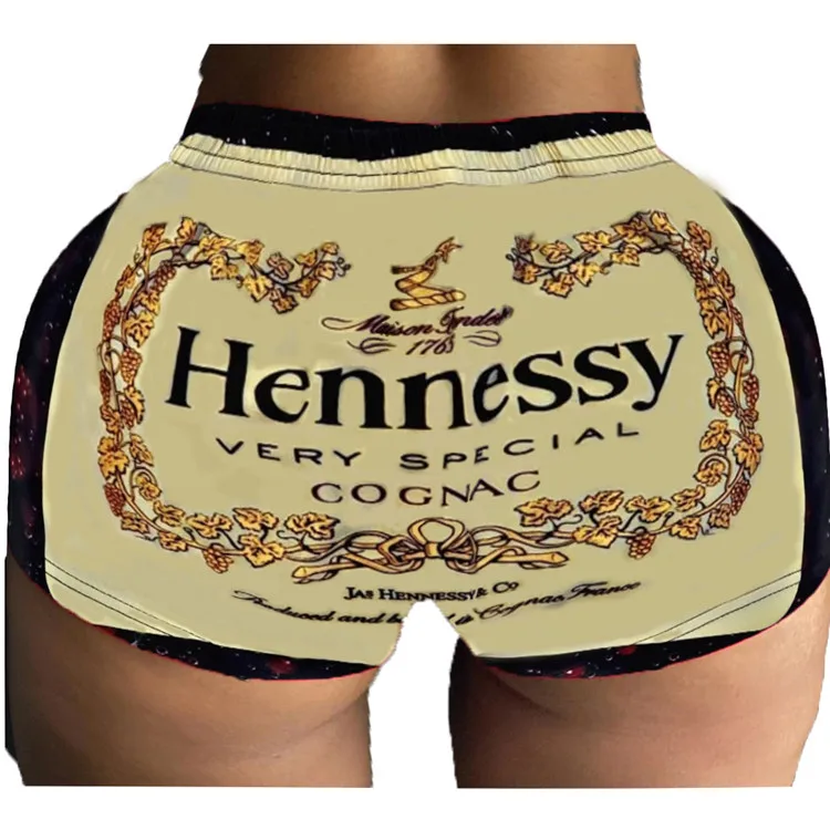 

Hot Sale Ladies Sweat Pants Pattern Print Summer Skinny Jogger Yoga Plus Size Women Shorts