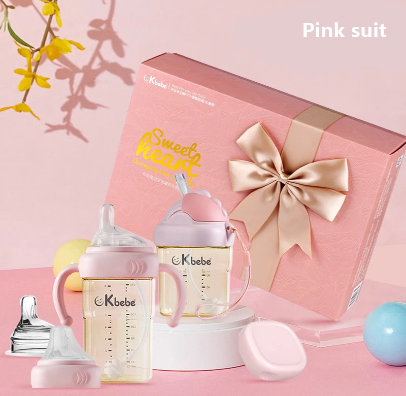 

baby Feeding Gift Set Milk Outdoor Travel Drinking Bottle Juice etc Nursing Baby Natural Water Casual Water Solid cup