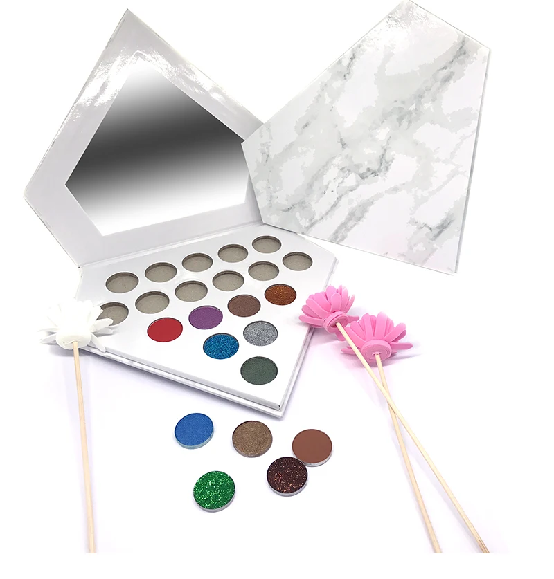 

No brand wholesale diy custom high pigment private label empty makeup eyeshadow palette
