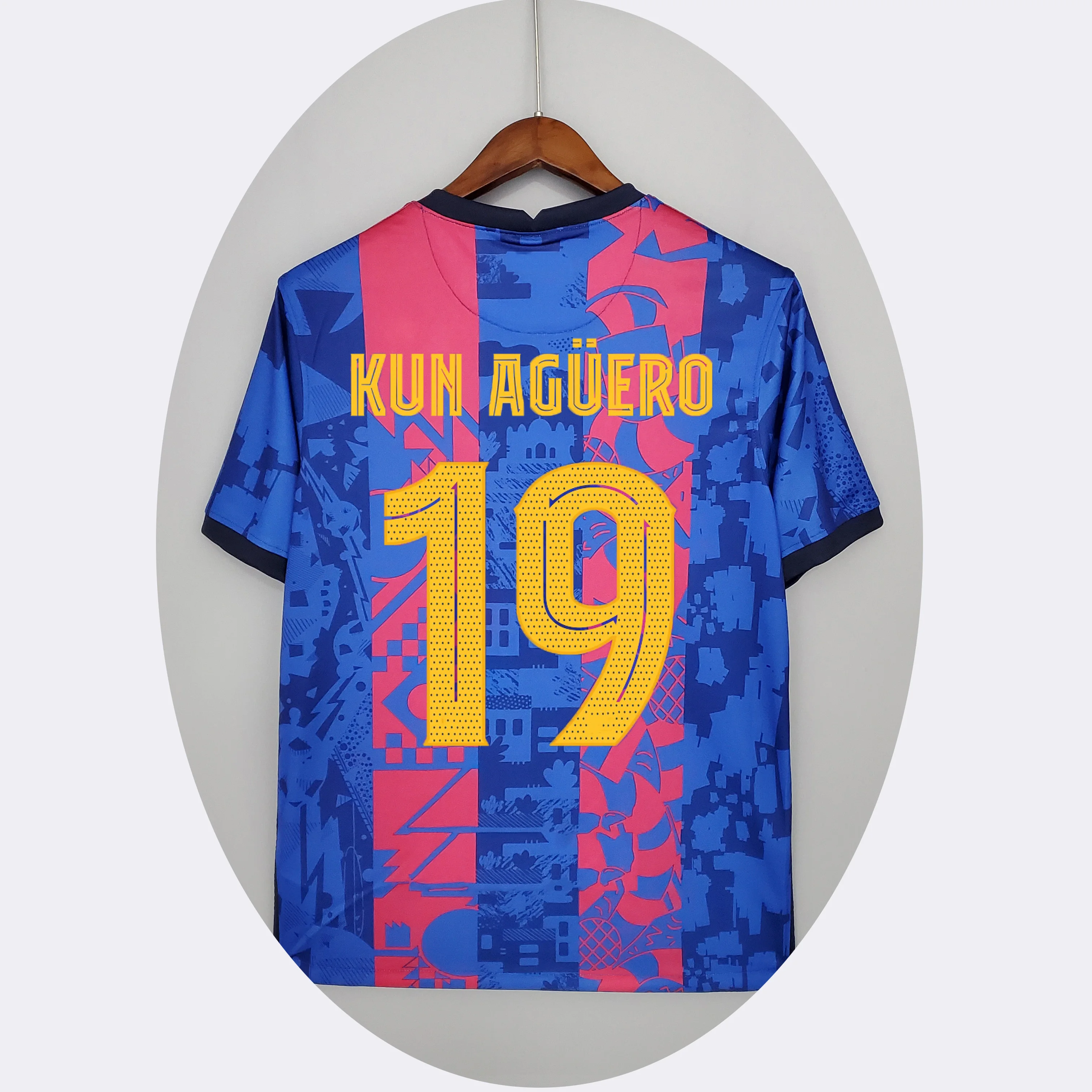 

2022 new Fan version of jersey ANSU FATI soccer wear Messi 10# football jersey soccer club uniform away football shirt