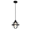 Northern europe single E27 black iron modern industrial kitchen hanging pendant lamp