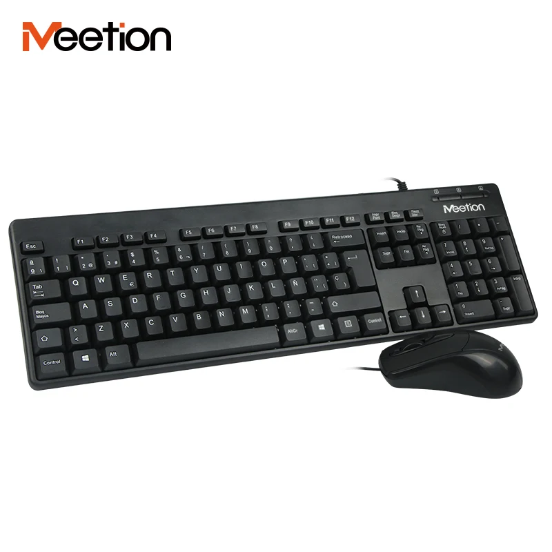 

AT100 Full Size PC Computer Mous Wired Keyboard And Mouse Set Combo, Shenzhen Wired Mouse And Keyboard Combo, Black