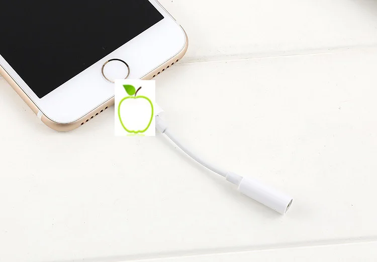 
MIC+Volume Blue-tooth 8 pin 3.5MM Audio Cable Headphone Jack Earphone Converter Adapter for iphone headphone adapter 