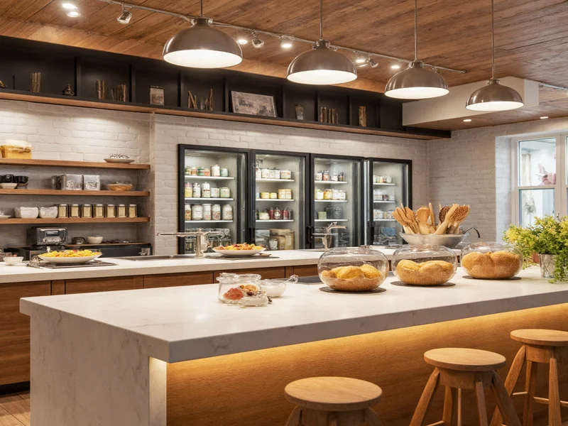 Organized pie station with chilled ingredients and tools