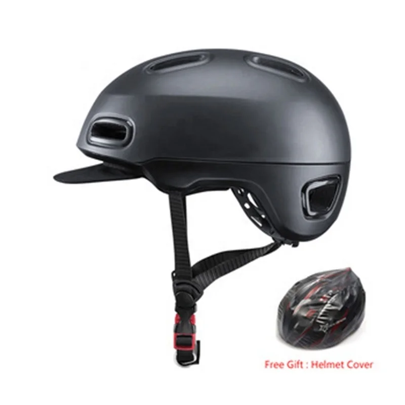 

OEM & ODM Bike Helmet Breathable EPS Integrally-molded Bicycle Unisex Shockproof City Helmet Adjustable Cycling helmets, Black/blue/gark grey