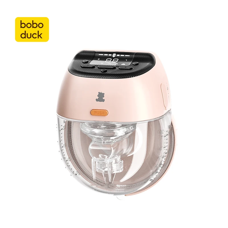 

Boboduck 200ml bpa free Cute USB Rechargeable Electronic Cordless Handfree Electric Quiet Wearable Smart Breast Feeding Pump