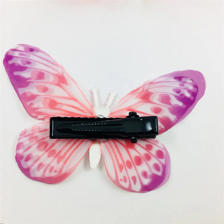 
Sparkly Glitter Double Layer Mesh Fancy Butterfly Hair Clips Small Hairgrips Hairpins Barrettes Alligator for Kids Baby Girl 