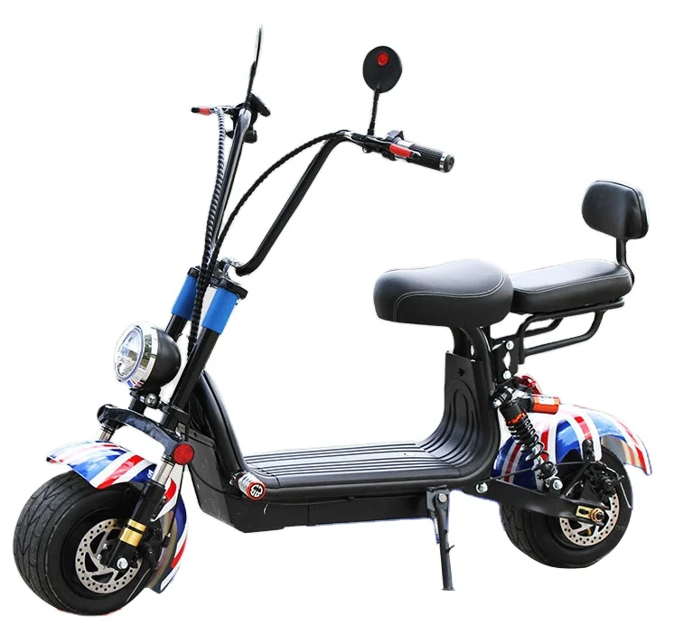 

Chopper style 2000w 2 wheel electric scooter citycoco, max speed 35km/h, 48V battery powered motorcycle electric scooter