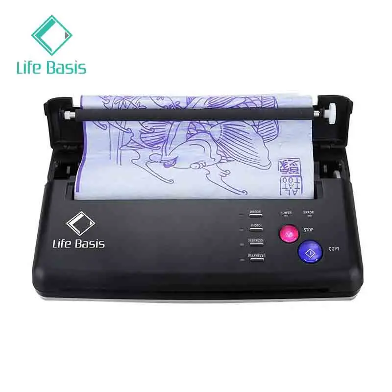 

LIFEBASIS High Quality Thermal Tattoo Copier, Tattoo Transfer Machine, Temporary Tattoo Printing Machine With PC Print, Black