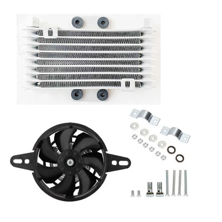 
Upgrade motorcycle oil cooler oil radiator and fan 
