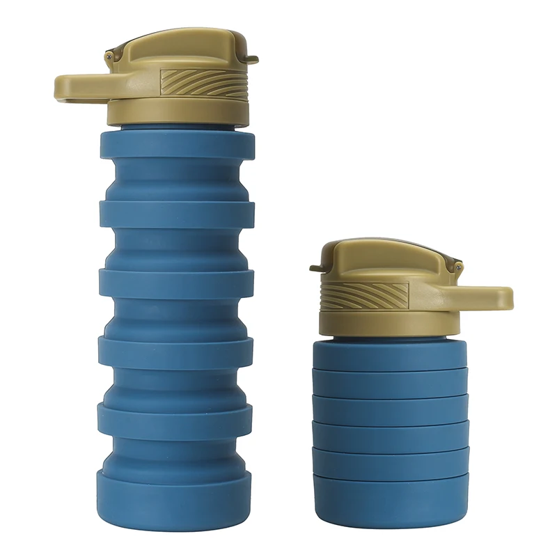 

Popular Foldable Tumbler Silicone Drinking Cup, Custom Portable Water Bottle