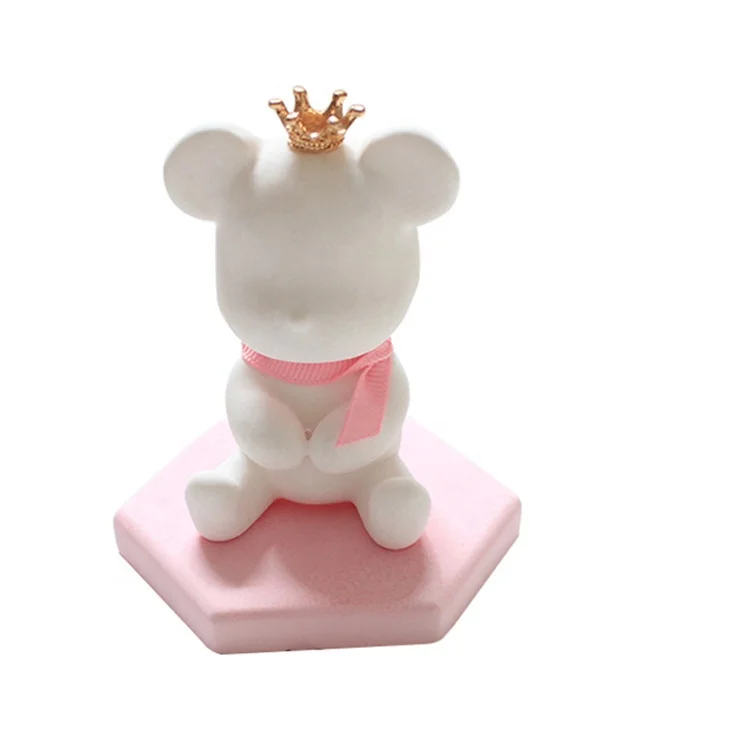 

Cute Scented Decorative Ceramic Bear Shaped Aroma Essential Oil Diffuser, White, pink, blue, yellow, purple or customized