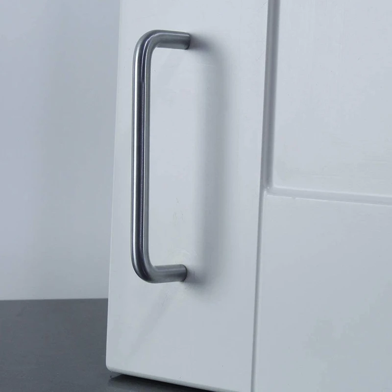 

Professional Modern Bathroom Door Handle Solid Stainless Steel Cupboard Furniture Door Handle